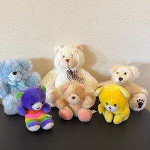 Cream Plush Bear with Gingham Bow - Soft Kids Stuffed Animal